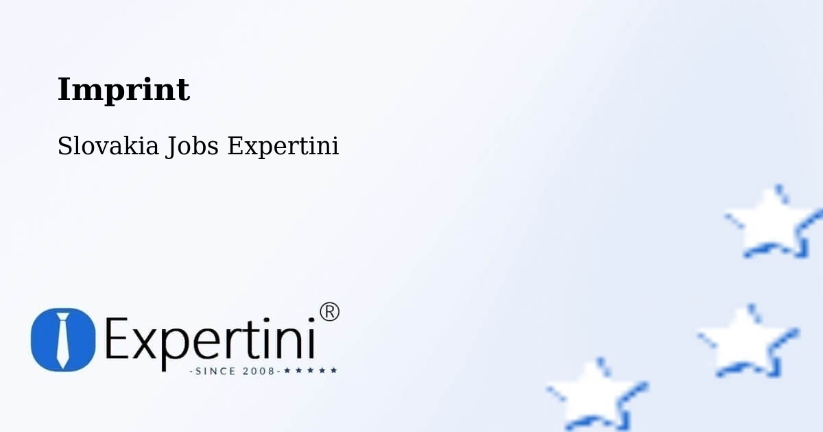 Imprint – Ždiar - Slovakia Jobs Expertini