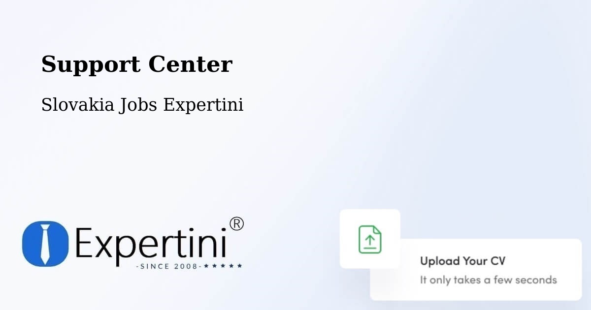 Support Services – Ždiar - Slovakia Jobs Expertini